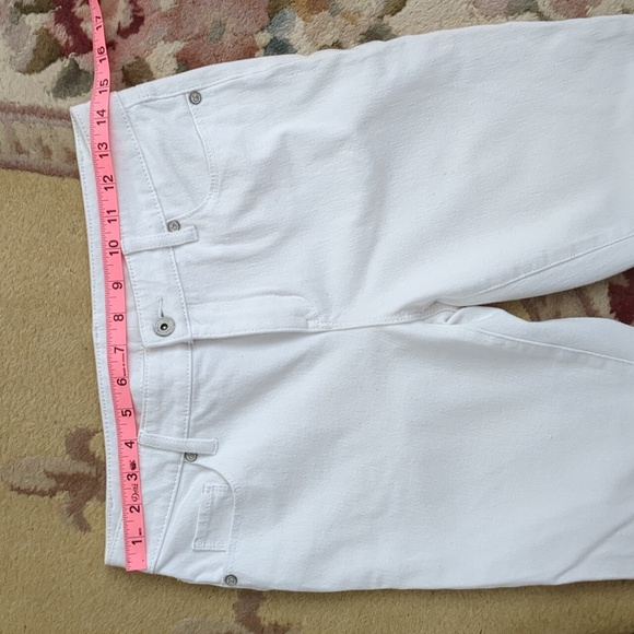 Coldwater Creek Knit Denim Jeans White P6 - Picture 3 of 11